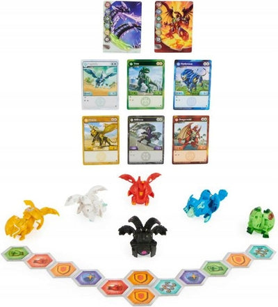 BAKUGAN EVOLUTIONS 6-PAK DRAGONOID NILLI - widok 2 opakowania szczegoly zabawka kolekcja