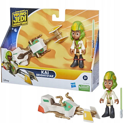 Zabawka STAR WARS JEDI  KAI BRIGHTSTAR + ŚMIGACZ - kolekcjonerska premium zabawki Aseo dla dzieci