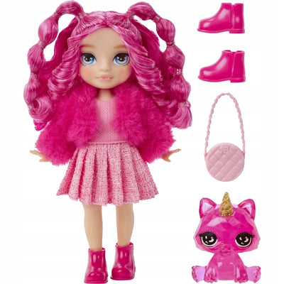 RAINBOW HIGH LITTLES DOLLS LALKA MAGENTA - widok 2 opakowania szczegoly zabawka kolekcja