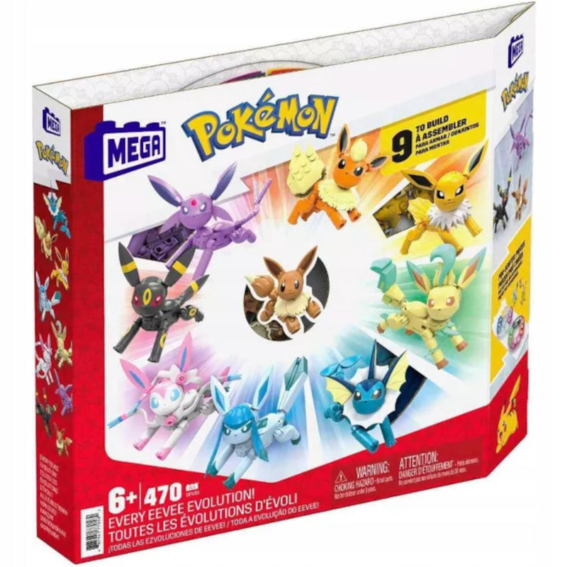 MEGA EEVEE VAPOREON FLAREON JOLTEON UMBR - widok 2 opakowania szczegoly zabawka kolekcja
