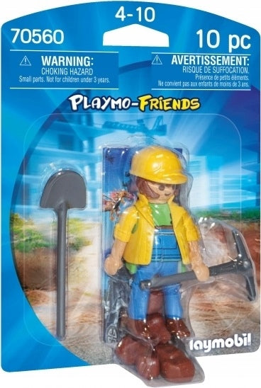 Zabawka KLOCKI PLAYMOBIL  PRACOWNIK BUDOWY 70560 - kolekcjonerska premium zabawki Aseo dla dzieci