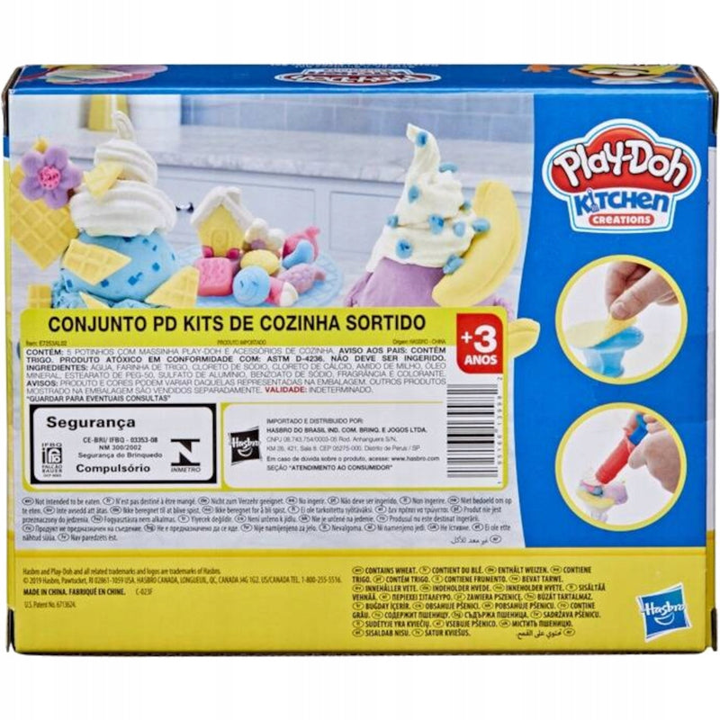 PLAY-DOH CIASTOLINA HASBRO ZESTAW KITCHE - widok 3 opakowania szczegoly zabawka kolekcja