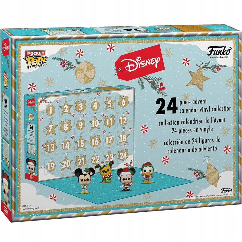 Funko POP FUNKO POCKET POP! DISNEY KALENDARZ  - widok 3 opakowania tyl back box kolekcjonerska