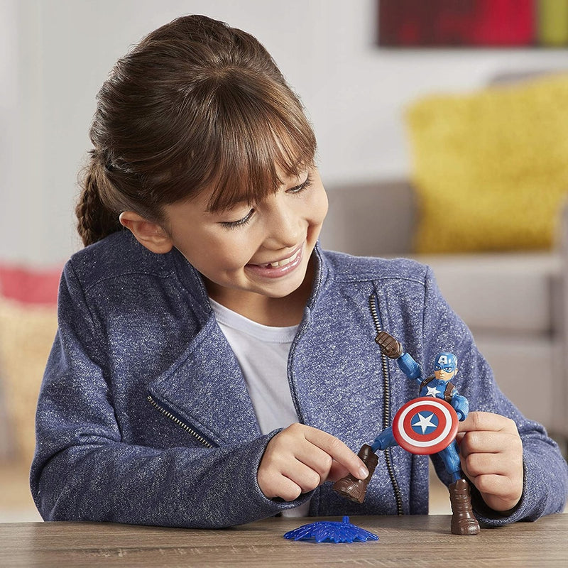 MARVEL AVENGERS BEND FLEX  KAPITAN AMERY - widok 5 opakowania szczegoly zabawka kolekcja