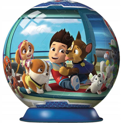 KULA PAW PATROL PSI PATROL ZE WZOREM PUZ - widok 2 opakowania szczegoly zabawka kolekcja