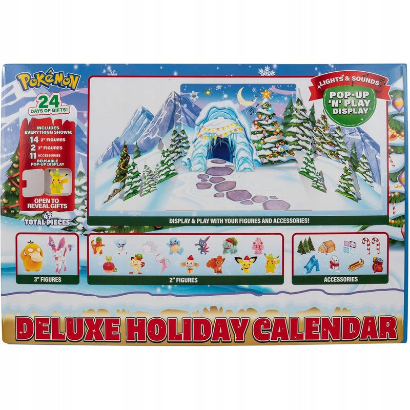 POKEMON KALENDARZ ADWENTOWY DELUXE ORYGI - widok 6 opakowania szczegoly zabawka kolekcja