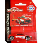 MAJORETTE FC BAYERN AUDI R8 COUPE RL9 LE - widok 5 opakowania szczegoly zabawka kolekcja