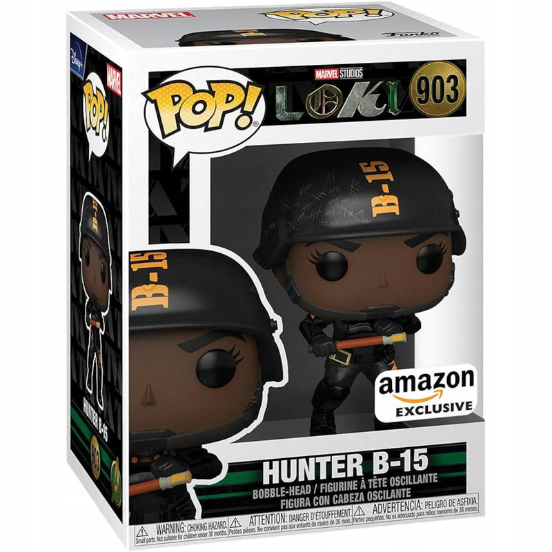 Figurka Funko POP MARVEL STUDIOS LOKI BOBBLE-HEAD  HUNTER B-15  - kolekcjonerska premium dla fanow kolekcjoner