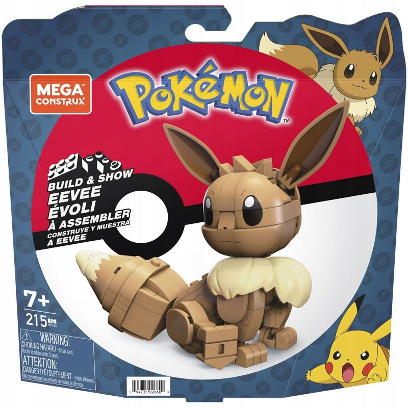 MEGA CONSTRUX MATTEL POKEMON KLOCKI  EEV - widok 2 opakowania szczegoly zabawka kolekcja