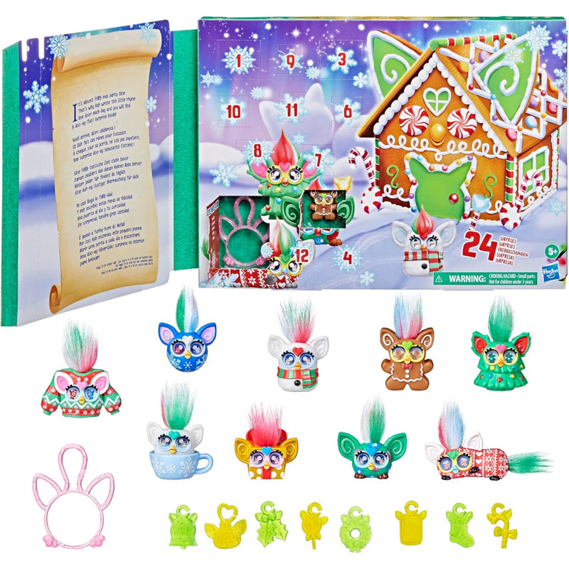 FURBY MINIS ADVENT CALENDAR KALENDARZ AD - widok 6 opakowania Hasbro szczegoly kolekcja