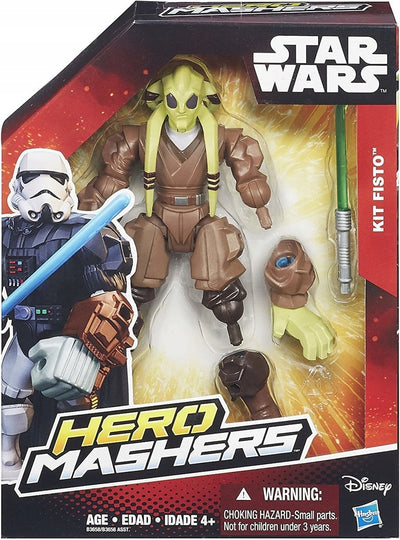 STAR WARS HERO MASHERS  JEDI KIT FISTO - widok 2 opakowania szczegoly zabawka kolekcja