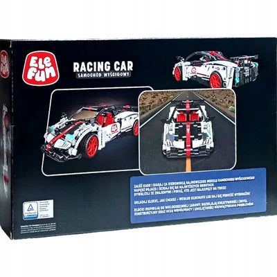 KLOCKI ELEFUN RACING CAR SAMOCHÓD WYŚCIG - widok 2 opakowania szczegoly zabawka kolekcja