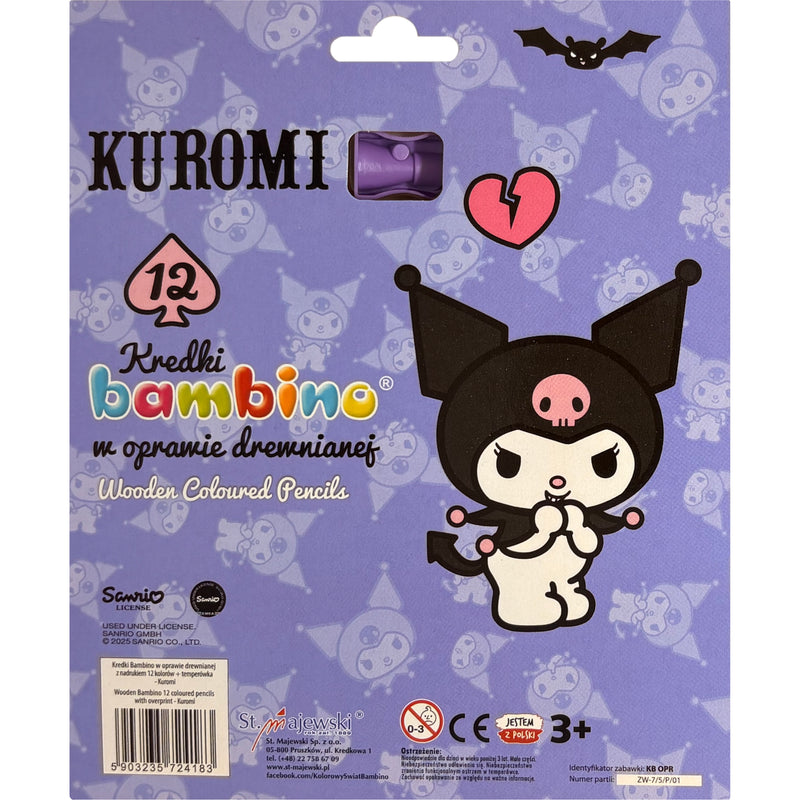 KREDKI BAMBINO JUMBO GRUBE W DREWNIANEJ  - widok 2 St. Majewski opakowanie szczegoly