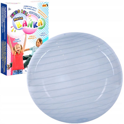 Zabawka MEGA BAŃKA GEOMETRIC JUMBO BALL NIEBIESKA 80cm - kolekcjonerska premium zabawki Aseo dla dzieci