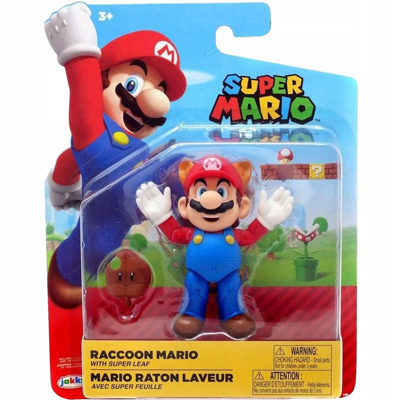 Zabawka SUPER MARIO JAKKS ORYGINALNA RUCHOMA  RACCOON MARI - kolekcjonerska premium zabawki Aseo dla dzieci