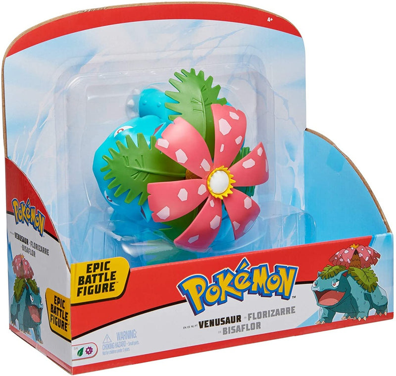 POKEMON EPIC BATTLE DUŻA  VENUSAUR JAZWA - widok 2 opakowania szczegoly zabawka kolekcja