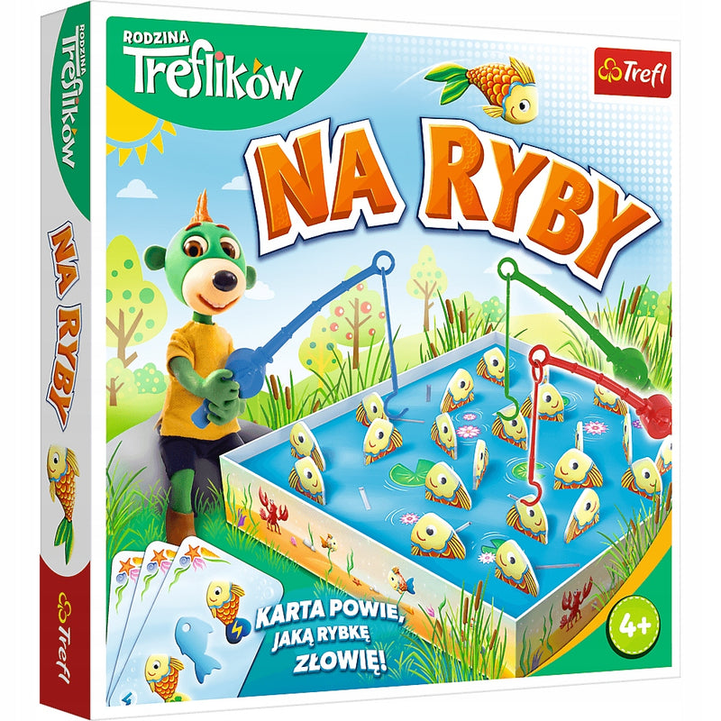 Zabawka NA RYBY RODZINA TREFLIKÓW GRA PLANSZOWA RODZINNA - kolekcjonerska premium zabawki Aseo dla dzieci