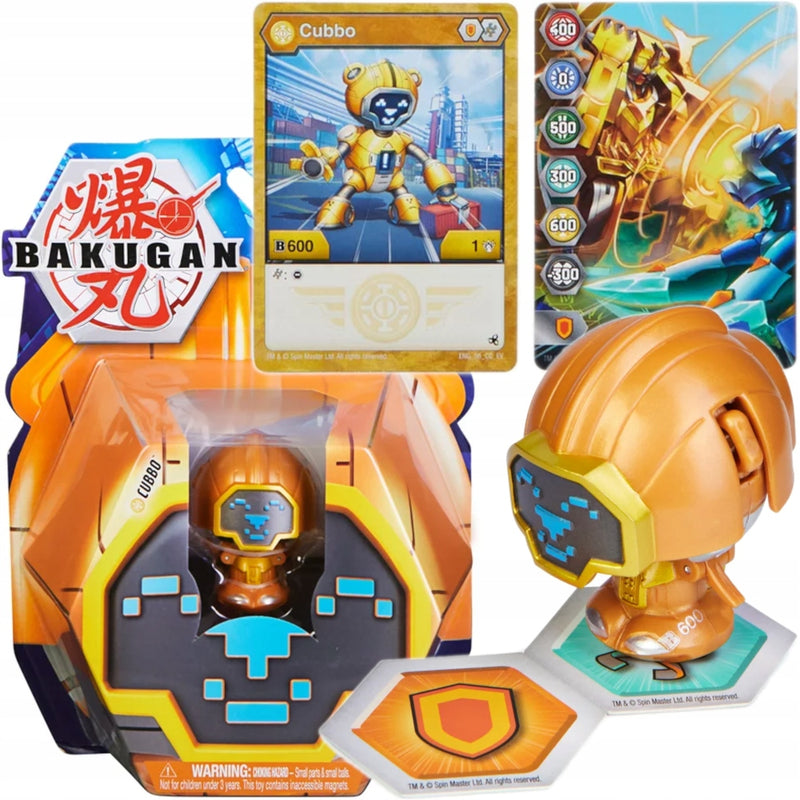 Zabawka BAKUGAN ZŁOTY AURELUS ROBO CUBBO SPIN MASTER - kolekcjonerska premium zabawki Aseo dla dzieci