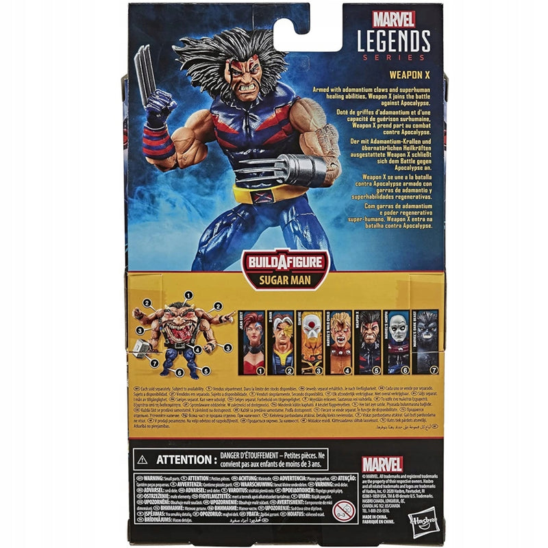 MARVEL LEGENDS RUCHOMA  X-MEN WEAPON X - widok 6 opakowania szczegoly zabawka kolekcja