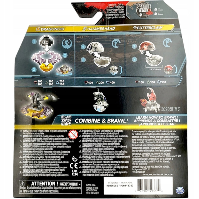 BAKUGAN 3.0 STARTER PACK SPECIAL ATTACK  - widok 6 opakowania szczegoly zabawka kolekcja