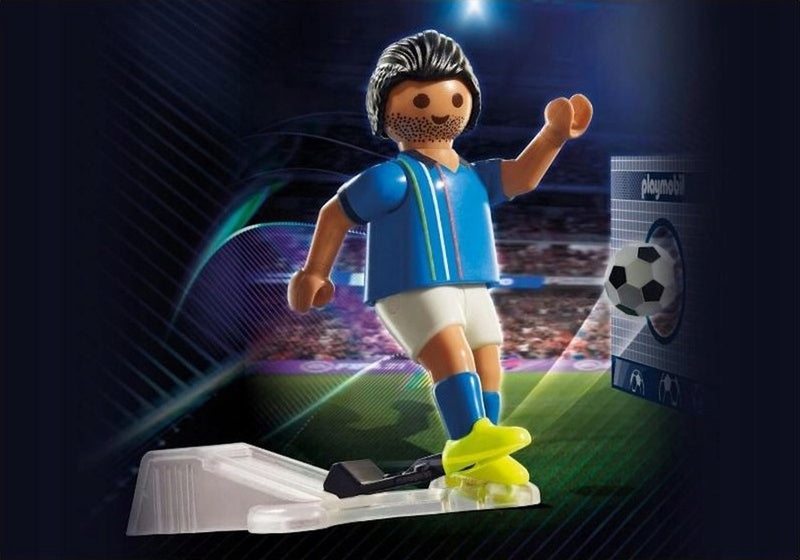 PLAYMOBIL PIŁKARZ REPREZENTACJI WŁOCH 71 - widok 3 opakowania szczegoly zabawka kolekcja