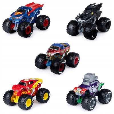 MONSTER JAM DC JUSTICE LEAGUE BATMAN SUP - widok 2 opakowania szczegoly zabawka kolekcja