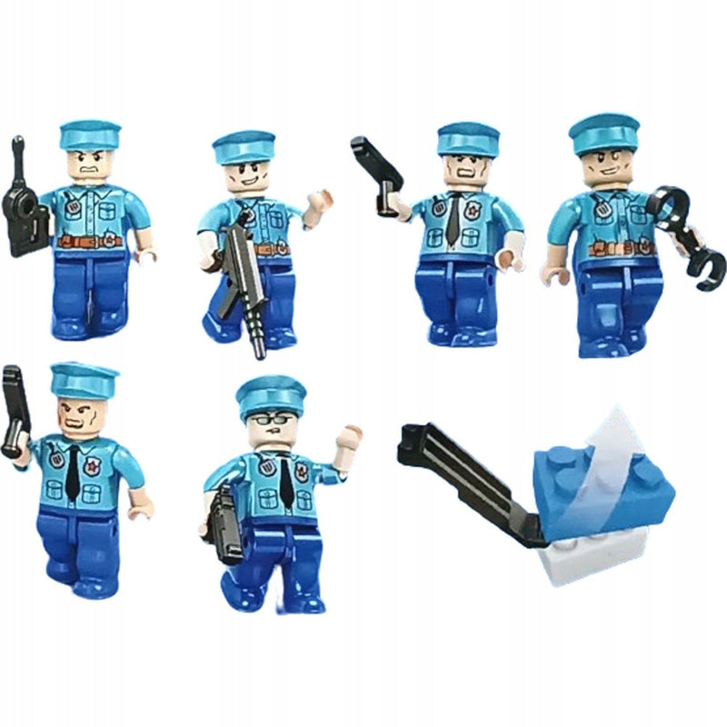 KLOCKI ELEFUN POLICE POSTERUNEK POLICJI  - widok 4 opakowania szczegoly zabawka kolekcja