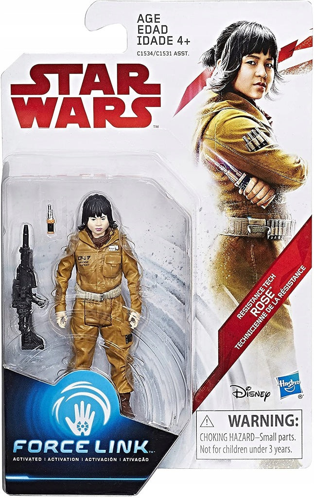 STAR WARS FORCE LINK JEDI  TECH ROSE 10c - widok 2 opakowania szczegoly zabawka kolekcja