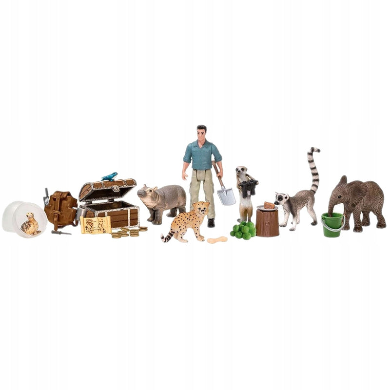 SCHLEICH WILD LIFE KALENDARZ ADWENTOWY D - widok 3 opakowania szczegoly zabawka kolekcja