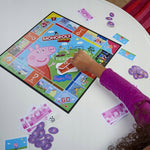 MONOPOLY JUNIOR ŚWINKA PEPPA GRA HASBRO  - widok 9 opakowania szczegoly zabawka kolekcja