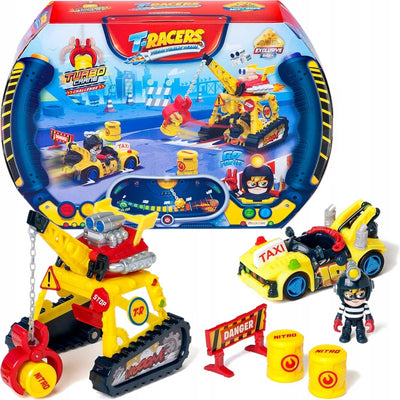 Zabawka T-RACERS TURBO TUNING TEAMS TURBO CRANE CHALLENGE  - kolekcjonerska premium zabawki Aseo dla dzieci
