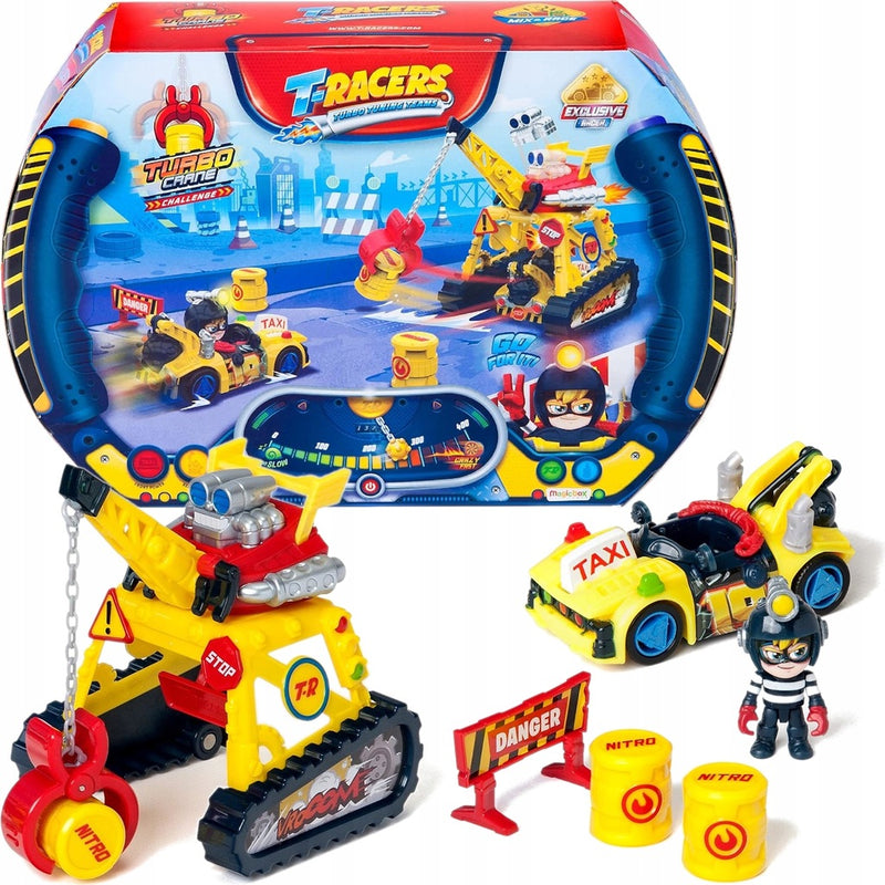Zabawka T-RACERS TURBO TUNING TEAMS TURBO CRANE CHALLENGE  - kolekcjonerska premium zabawki Aseo dla dzieci