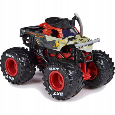 MONSTER JAM TRUCK AUTO TERENOWE SPIN MAS - widok 2 opakowania szczegoly zabawka kolekcja