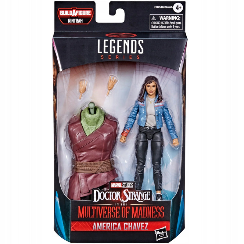 Zabawka MARVEL LEGENDS RUCHOMA  AMERICA CHAVEZ 17cm - kolekcjonerska premium zabawki Aseo dla dzieci