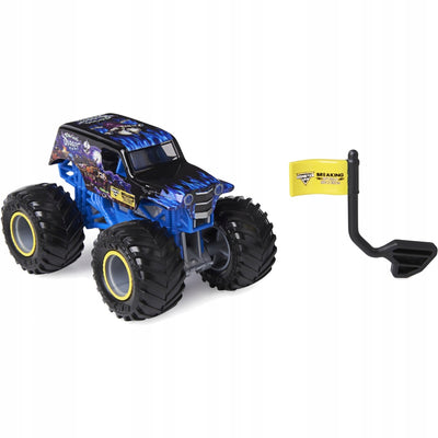 MONSTER JAM TRUCK AUTO TERENOWE BREAKING - widok 2 opakowania szczegoly zabawka kolekcja