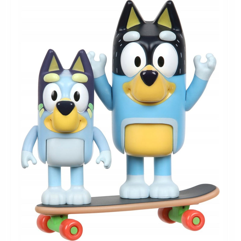 BLUEY BINGO SKATEBOARDING JAZDA NA DESKO - widok 3 opakowania szczegoly zabawka kolekcja