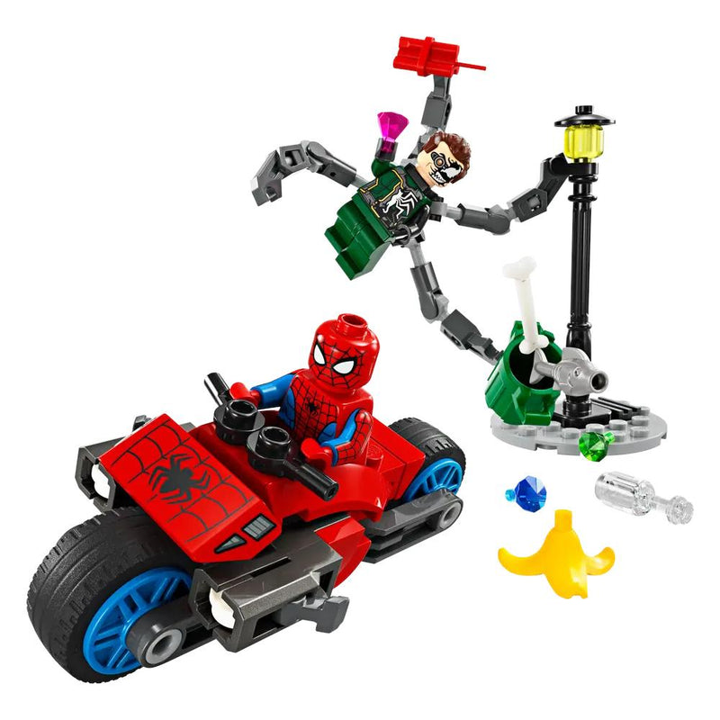 LEGO MARVEL SPIDER-MAN POŚCIG NA MOTOCYK - widok 5 LEGO opakowanie szczegoly collectible