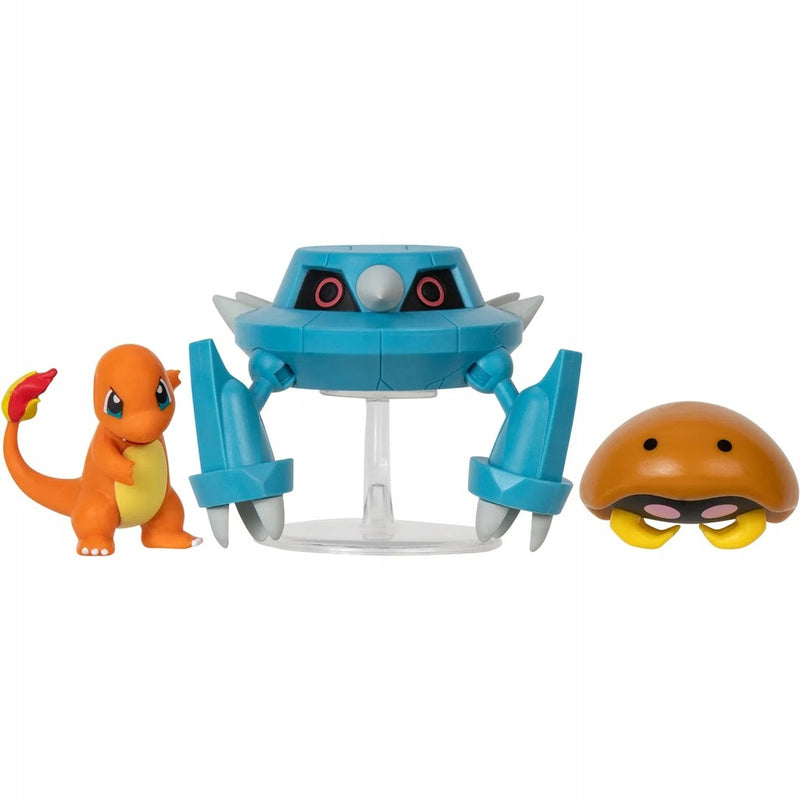 POKEMON ORYGINALNE FIGURKI ZESTAW 3-PAK  - widok 2 opakowania szczegoly zabawka kolekcja