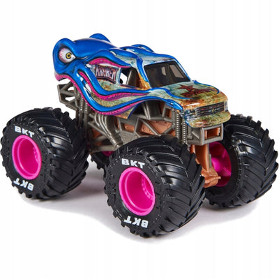 MONSTER JAM TRUCK AUTO TERENOWE SPIN MAS - widok 2 opakowania szczegoly zabawka kolekcja