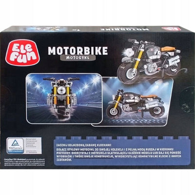 KLOCKI ELEFUN MOTORBIKE MOTOCYKL 8820 - widok 2 opakowania szczegoly zabawka kolekcja