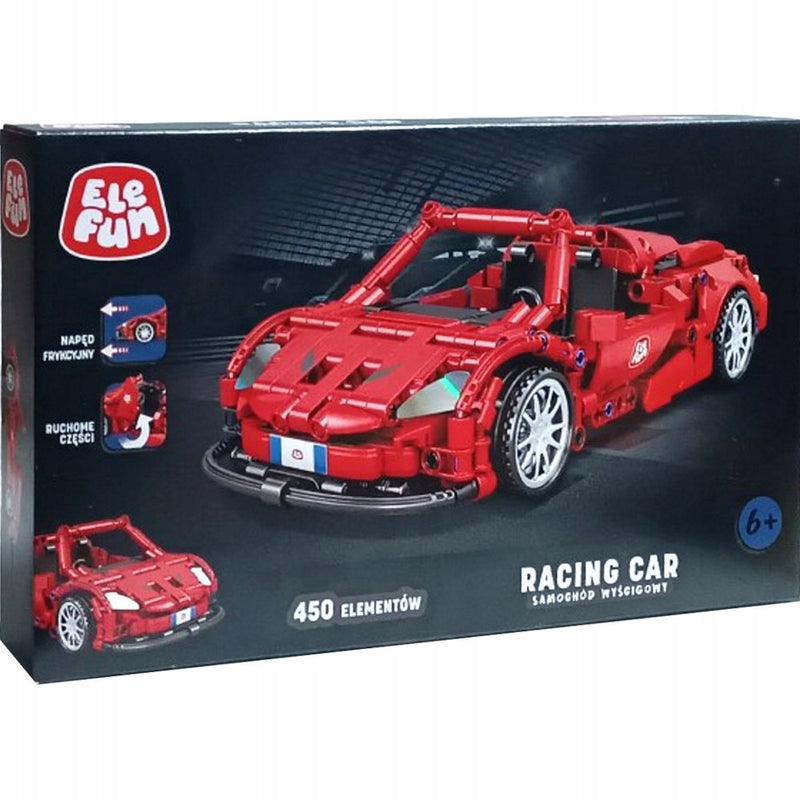 Zabawka KLOCKI ELEFUN RACING CAR SAMOCHÓD WYŚCIGOWY C0905 - kolekcjonerska premium zabawki Aseo dla dzieci