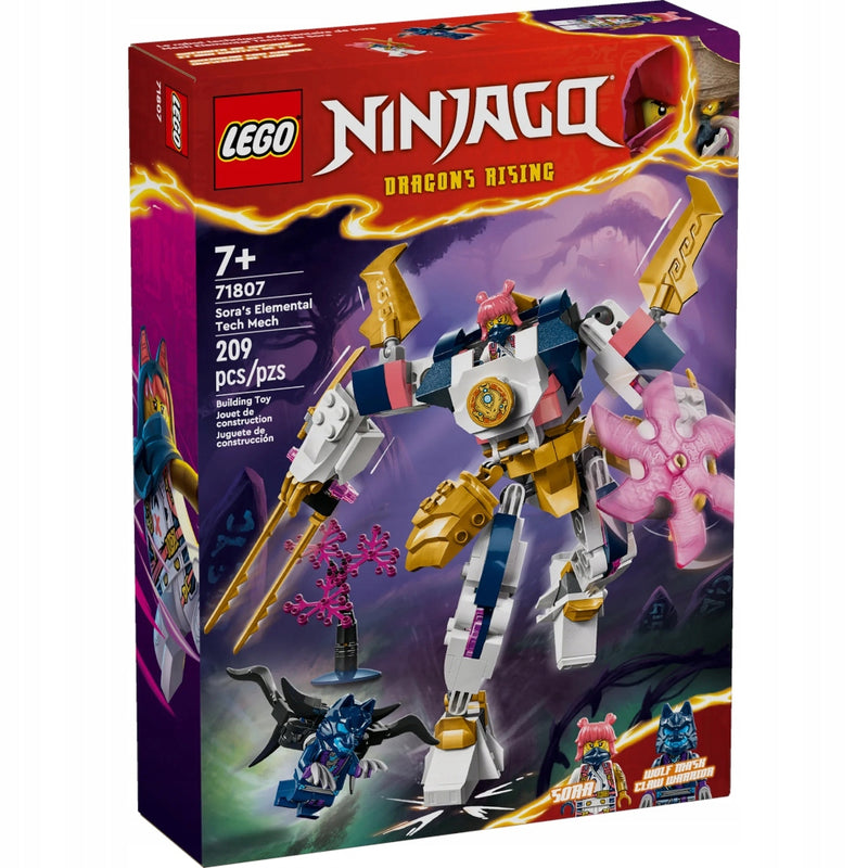 Zabawka LEGO NINJAGO ORYGINALNY ZESTAW KLOCKÓW MECH ŻYWIOŁ - kolekcjonerska premium zabawki Aseo dla dzieci