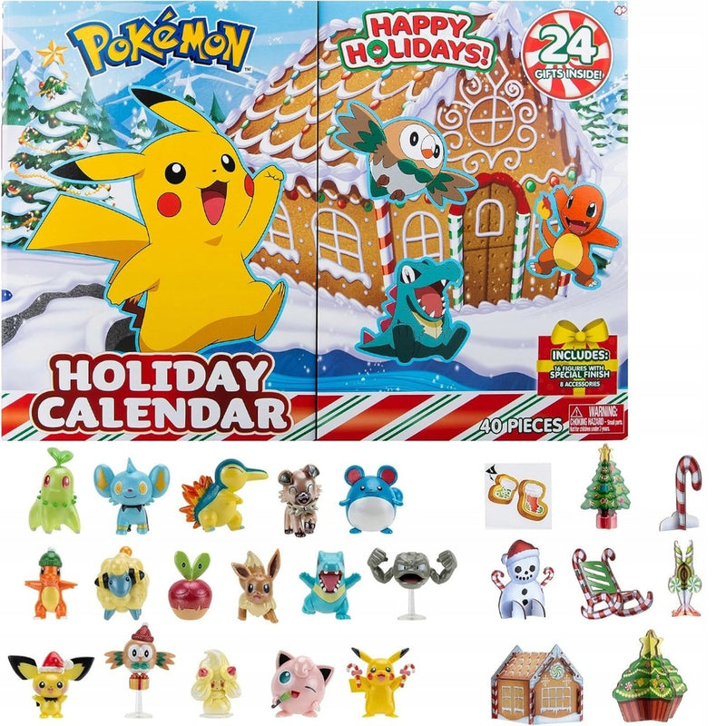 Zabawka POKEMON KALENDARZ ADWENTOWY ORYGINALNY 16 UNIKALNY - kolekcjonerska Jazwares premium dla dzieci fanow