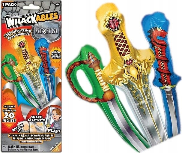 Zabawka SAMOPOMPUJĄCY BALON WHACKABLES MIECZ BROŃ 50cm - kolekcjonerska premium zabawki Aseo dla dzieci