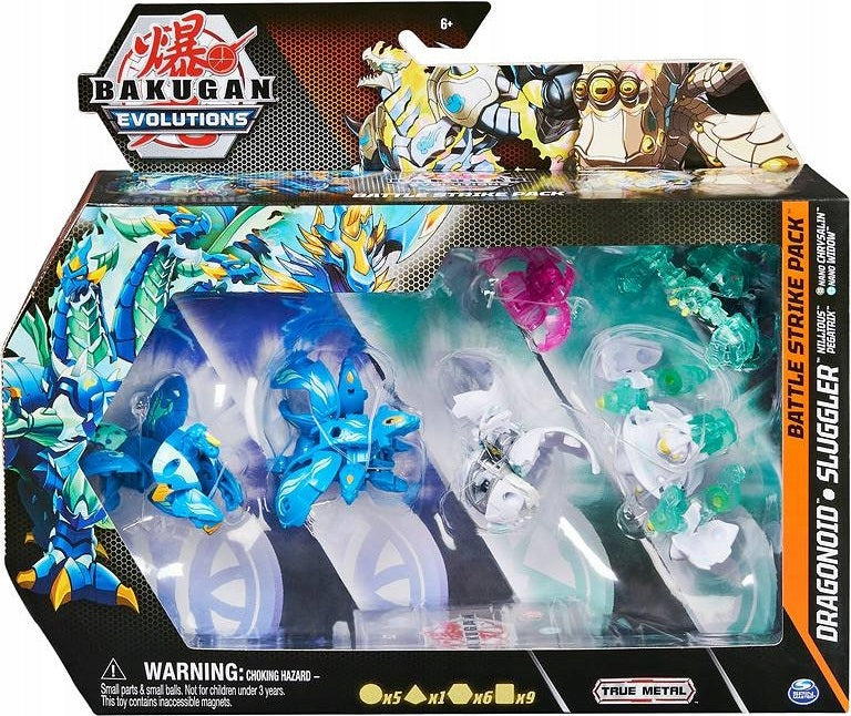 Zabawka BAKUGAN EVOLUTIONS BATTLE PACK DRAGONOID SLUGGLER - kolekcjonerska premium zabawki Aseo dla dzieci