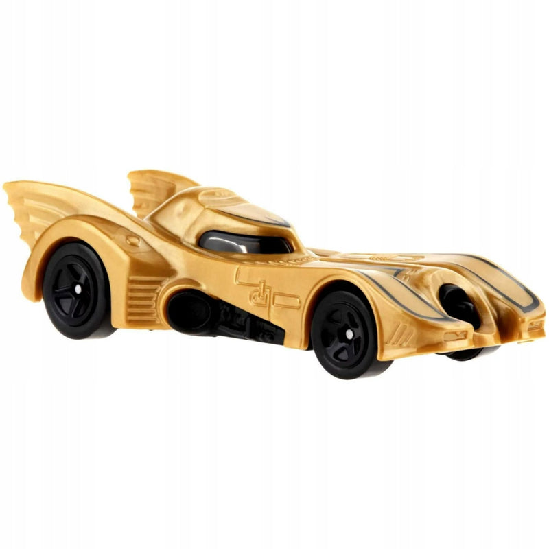 HOT WHEELS DC BATMAN 1989 YELLOW BATMOBI - widok 2 opakowania szczegoly zabawka kolekcja