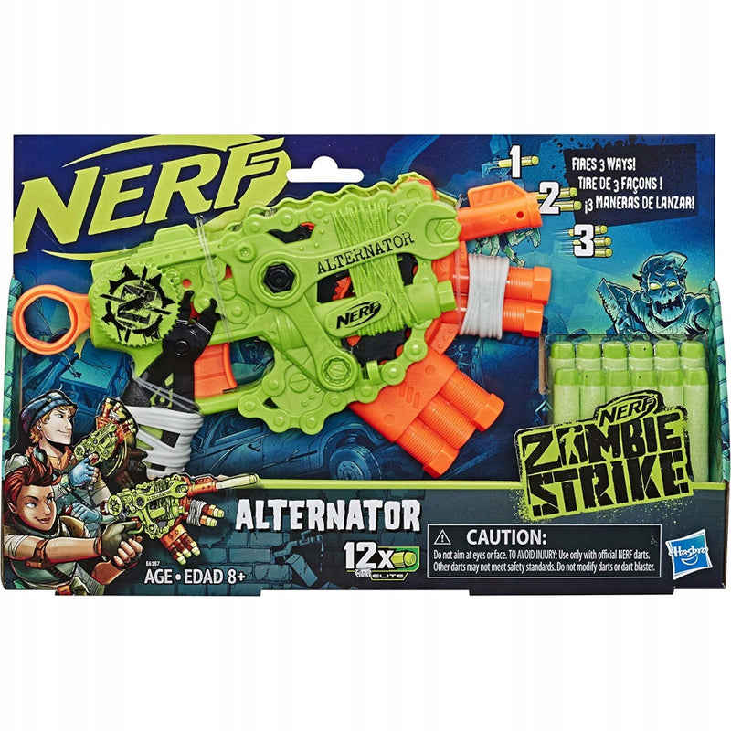 Zabawka KARABIN PISTOLET NERF ZOMBIE ALTERNATOR + STRZAŁKI - kolekcjonerska premium zabawki Aseo dla dzieci