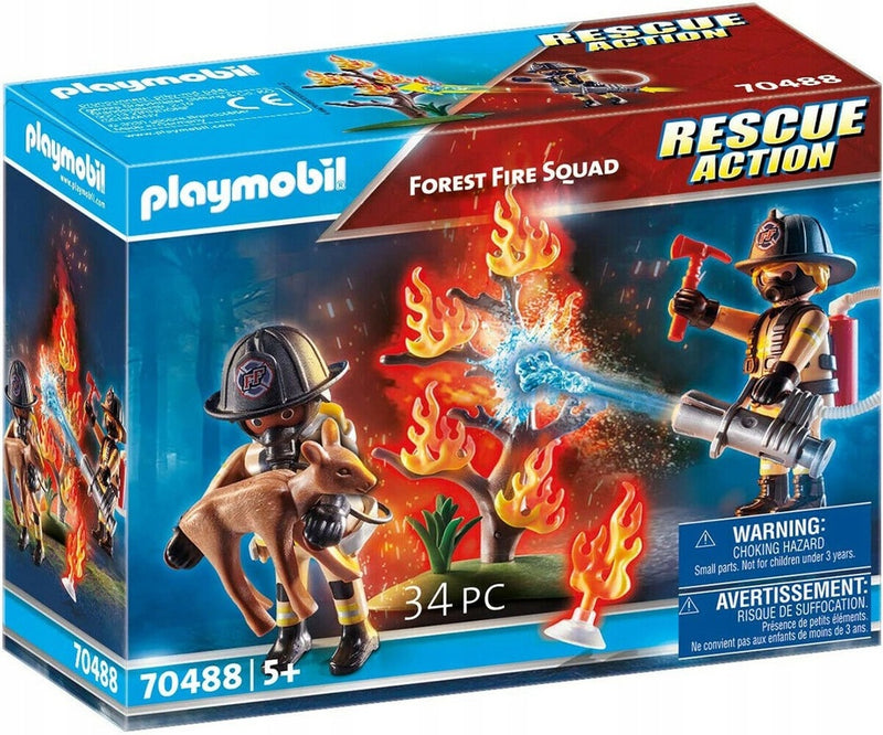 Zabawka PLAYMOBIL RESCUE ACTION LEŚNY ZESPÓŁ POŻARNY 70488 - kolekcjonerska premium zabawki Aseo dla dzieci