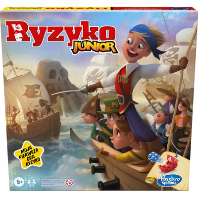 Zabawka RYZYKO JUNIOR GRA PLANSZOWA RODZINNA HASBRO - kolekcjonerska premium zabawki Aseo dla dzieci
