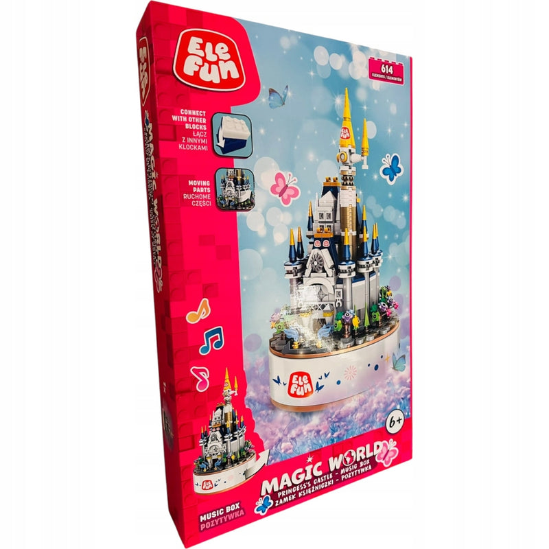 Zabawka KLOCKI ELEFUN MAGIC WORLD PRINCESS'S CASTLE MUSIC  - kolekcjonerska premium zabawki Aseo dla dzieci